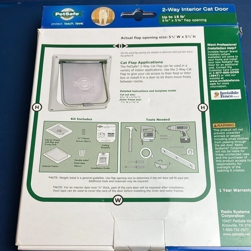 Pet Safe 2 way Interior cat door